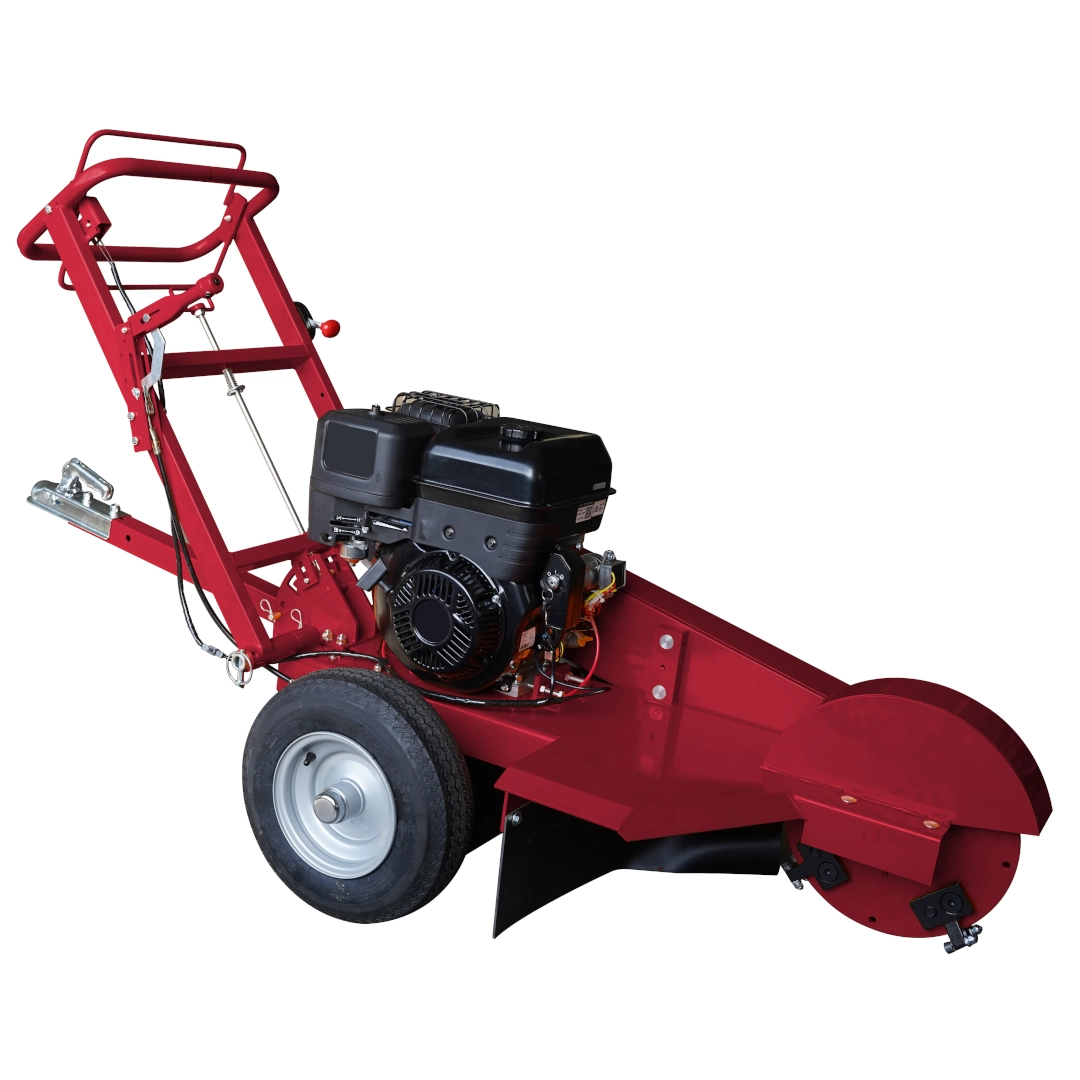 Order a The Titan Pro 15HP Stump Grinder features a powerful petrol engine, electric start, and 8 tungsten-tipped cutters for fast, efficient stump removal.